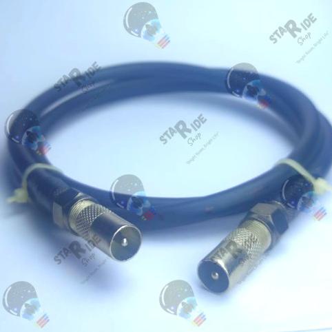 Kabel Loop Out Jack Antena Antenna Konektor Set Top Box TV Male/Female