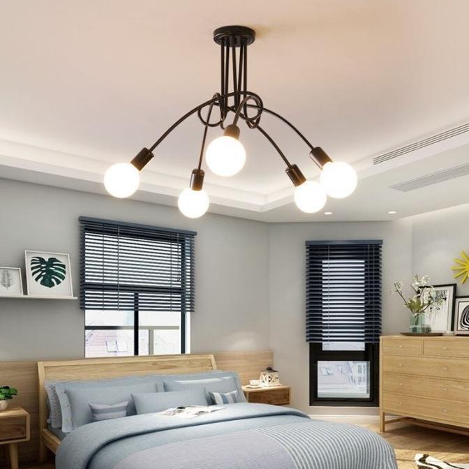 Lampu Gantung Plafon Hias Rumah Minimalis Fitting Bohlam Industrial Sabrielstore