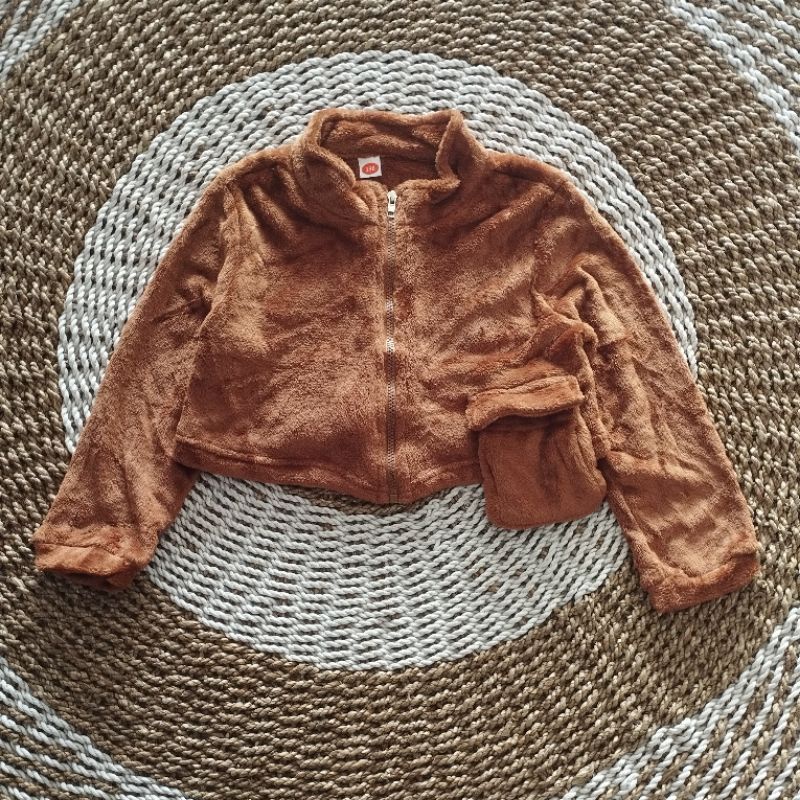 Shein Kids Sweater Jaket Crop Anak Import