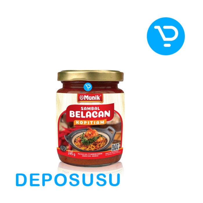

Munik Sambal Belacan Kopitiam Sambel Balacan 245 Gr