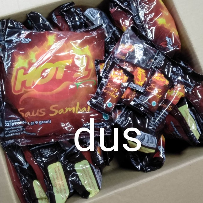 

Sambal Hot1 20Pak X 25Pcs X 9Gr Dus