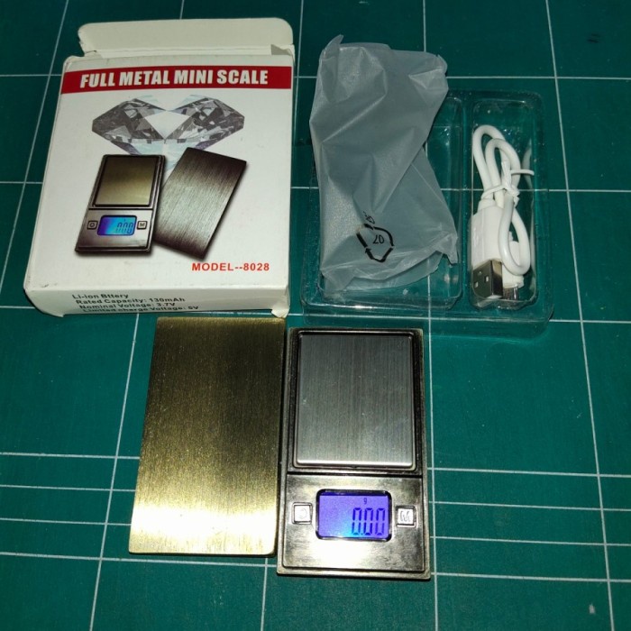 ✅New Mini Scale Charge - Timbangan Emas Digital Full Metal Dapat Di Cas Limited
