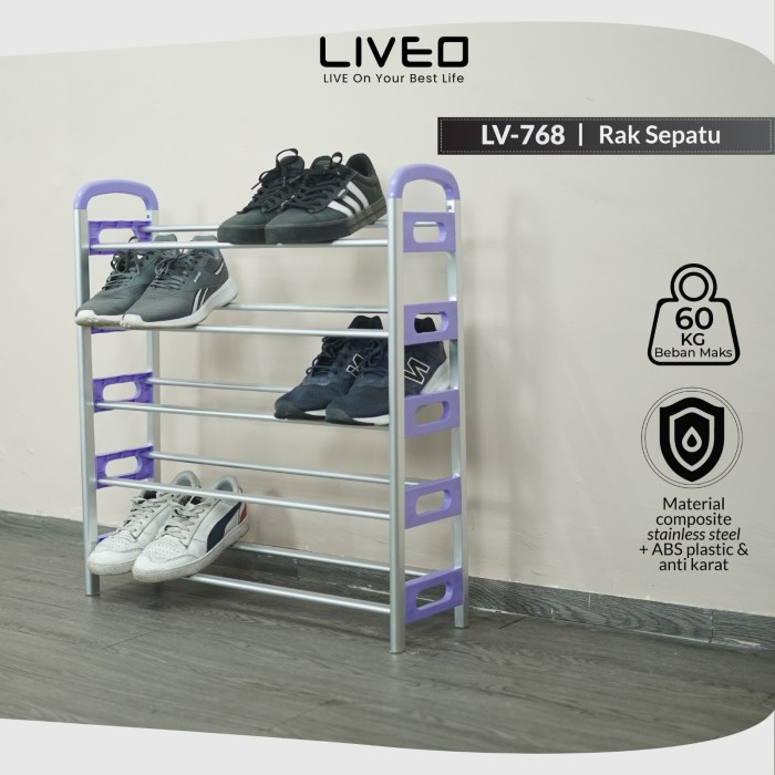 ✅Original Rak Sepatu Minimalis Liveo Lv-768 / Tempat Sepatu Terbatas