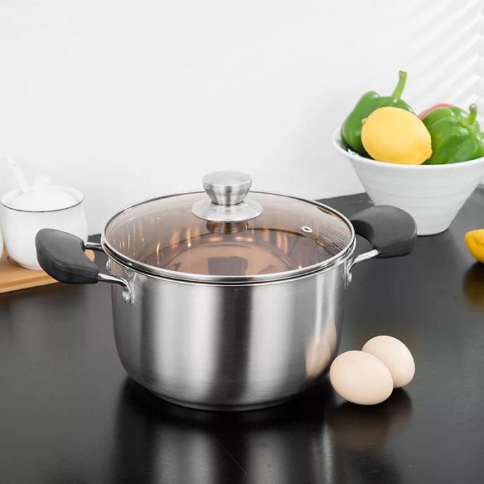 ✅Original Panci Sayur Panci Soup Panci Pot Stainless Steel 22Cm Diskon