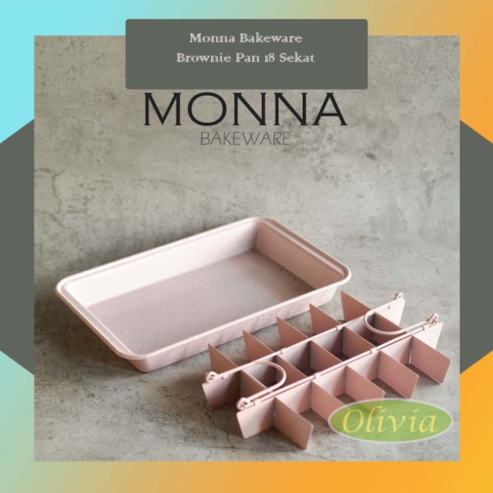 

✅Original Brownie Pan Monna Bakeware/ Loyang Brownies Terbaru