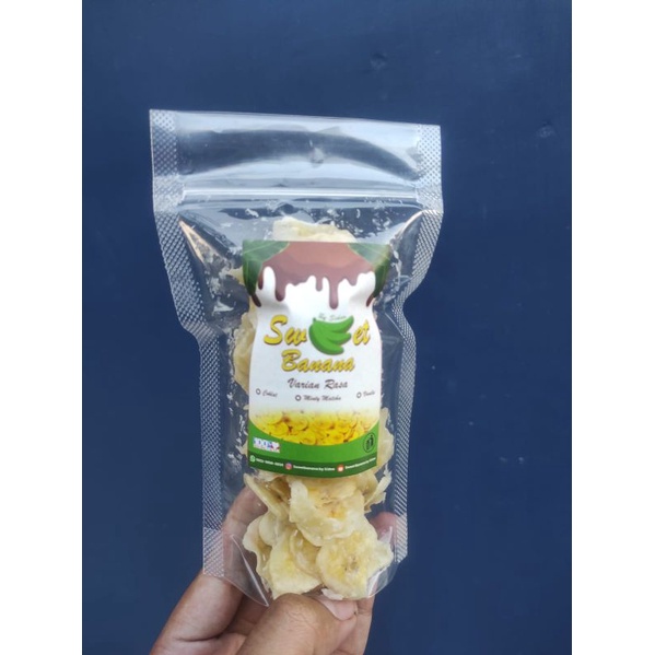 

Keripik Pisang Lumer SiDea Rasa Vanilla Kemasan Standing Pouch Berat Bersih 55 Gram Kripik Cemilan