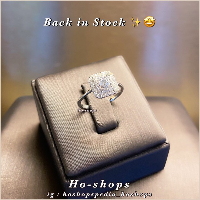 ✨Termurah Cincin Square Mas Putih Kadar 750 Asli Emas Berkualitas
