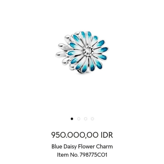✨Sale Pandora Blue Flower Charm Gelang Ori Terbatas
