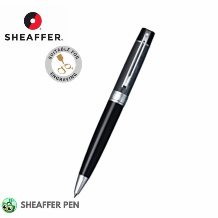 

✨Sale Sheaffer® Sgc 300 Iridescent Black Featuring Chrome Plate Ballpoint Diskon