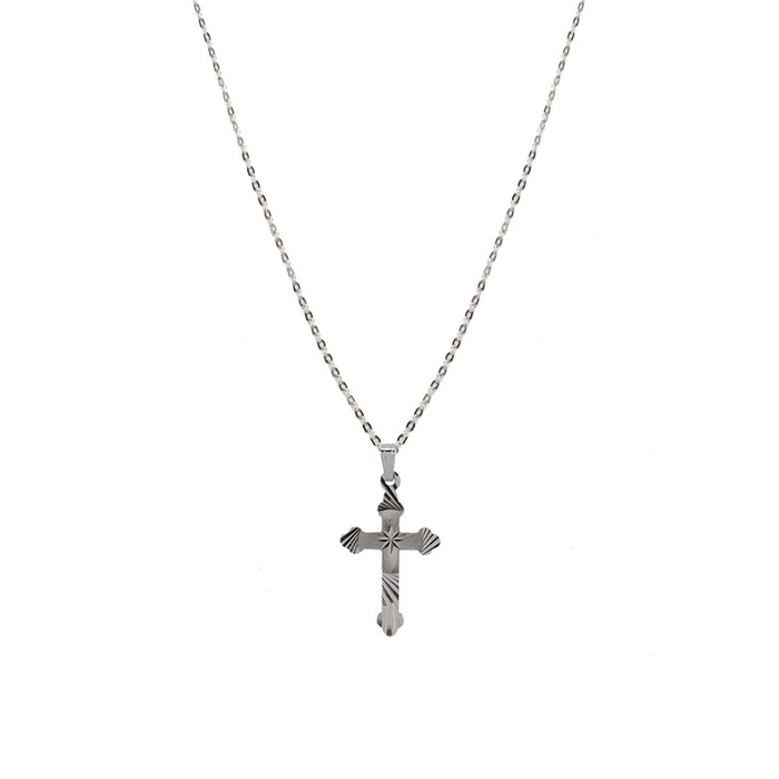 ✨Sale 1901 Jewelry Kalung Salib Silver Terbatas