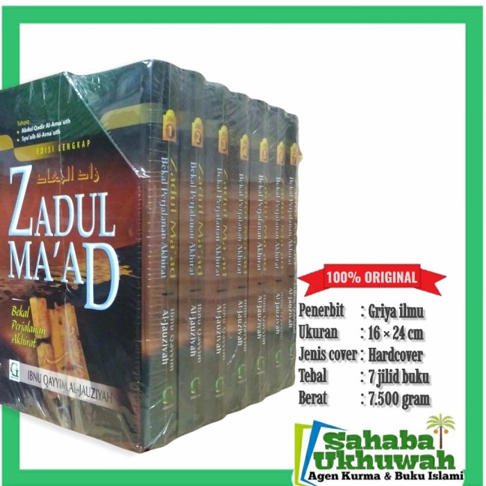 ✨Ready Zadul Maad/Zaadul Maad 7 Jilid Lengkap Terbaru