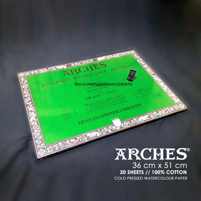 

✨Ready Arches Aquarelle Watercolour 36 X 51 Kertas Cat Air Limited