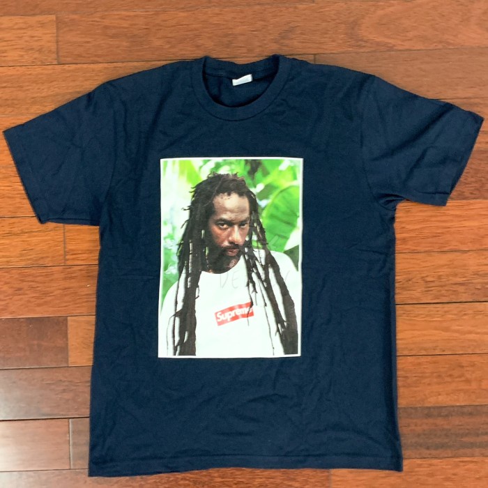 

✨Sale Supreme Buju Banton Photo Tee Navy Terbatas