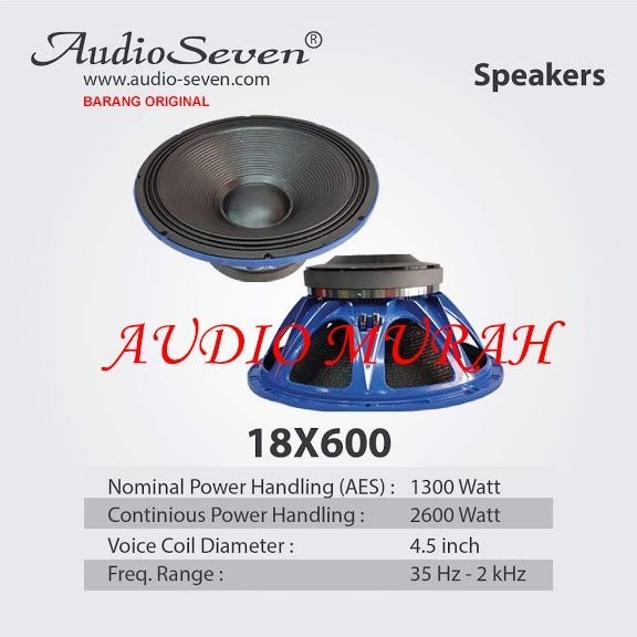 ✨Sale Audio Seven 18X600 Terbaru