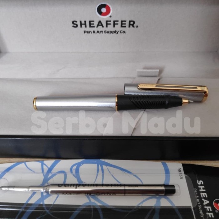 

✨Sale Paket 1 Klik: Sheaffer Agio Compact Brushed Chrome Gt BallpointRefill Limited