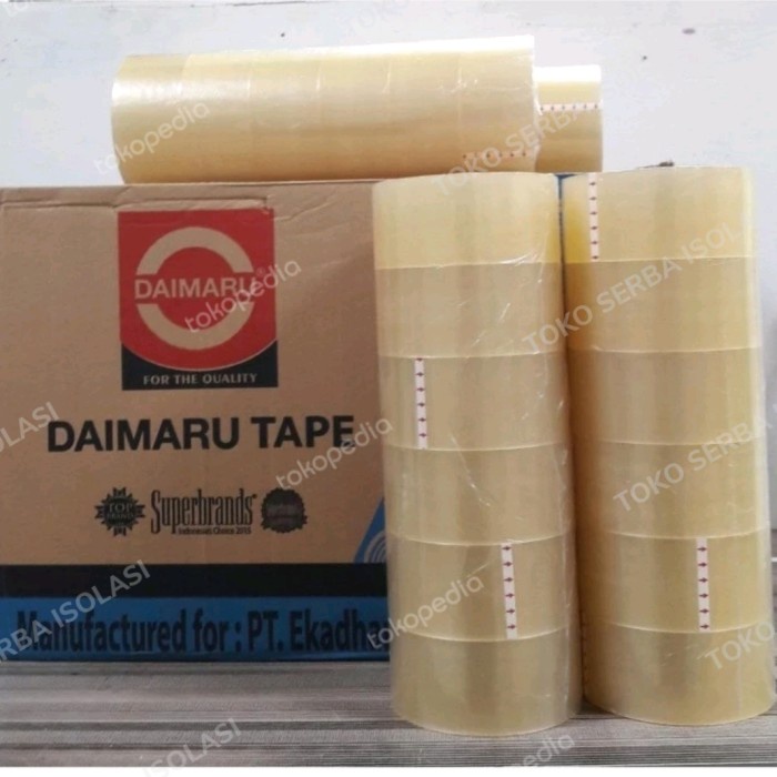 

✨Sale Daimaru Tape Opp TransBening TanCoklat Size 48Mm X 90 Yard Berkualitas