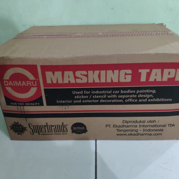

✨Sale Masking Tape / Lakban Kertas Daimaru 24 Mm / 1 Inch Dus = 96 Roll Berkualitas