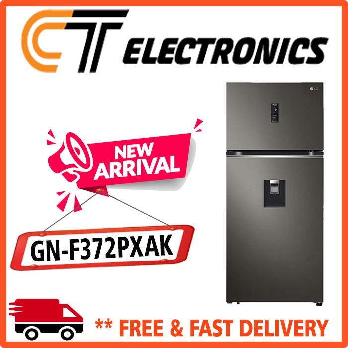 ✨Original Lg Gn-F372Pxak Kulkas 2 Pintu Gnf372Pxak Gnf372 Gn-F372 372Pxak Terbaru