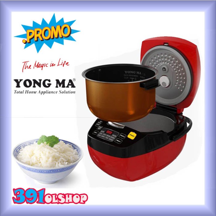 ✨Original Magic Com Digital Kecil Yongma Smc 8045 13 Liter 8 Tombol Dgital Menu Diskon