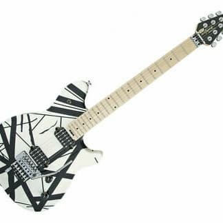 ✨New Ori Evh Wolfgang Special Electric Guitar Maple Fb Striped Black And White Berkualitas