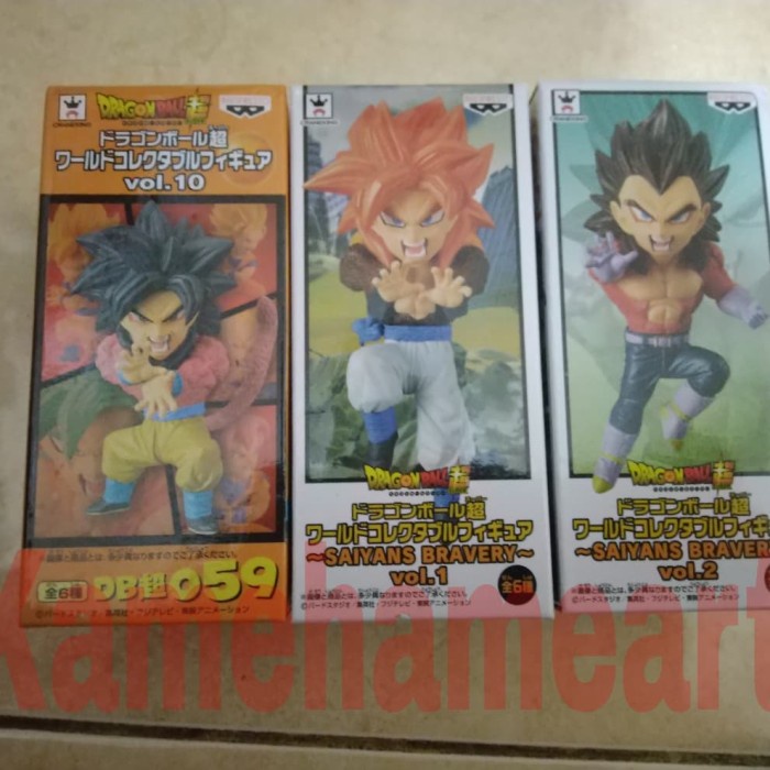 ✨Baru Wcf Dragon Ball Ss4 Set Gogeta Goku Vegeta Terbatas