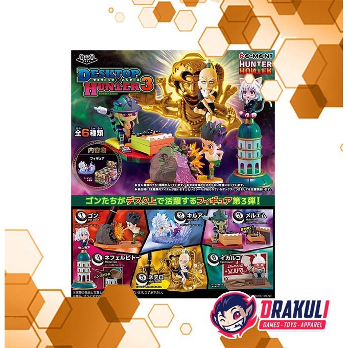 ✨Baru Toys Re-Ment Hunter X Hunter - Desktop X Hunter 3 Figure Set Of 6 Terbatas