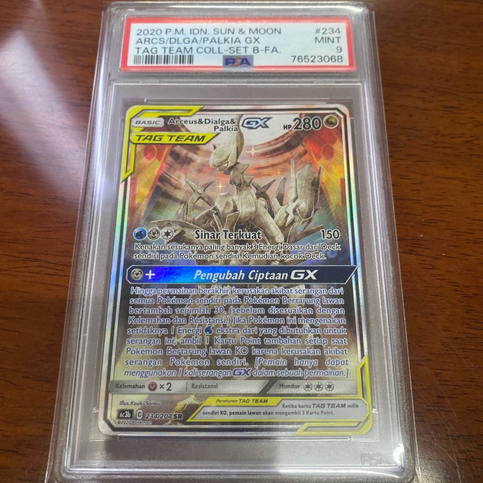 ✅Termurah Kartu Pokemon Id Indonesia Sm Ac3B Arceus Dialga Palkia Gx Sr Aa Psa 9 Diskon