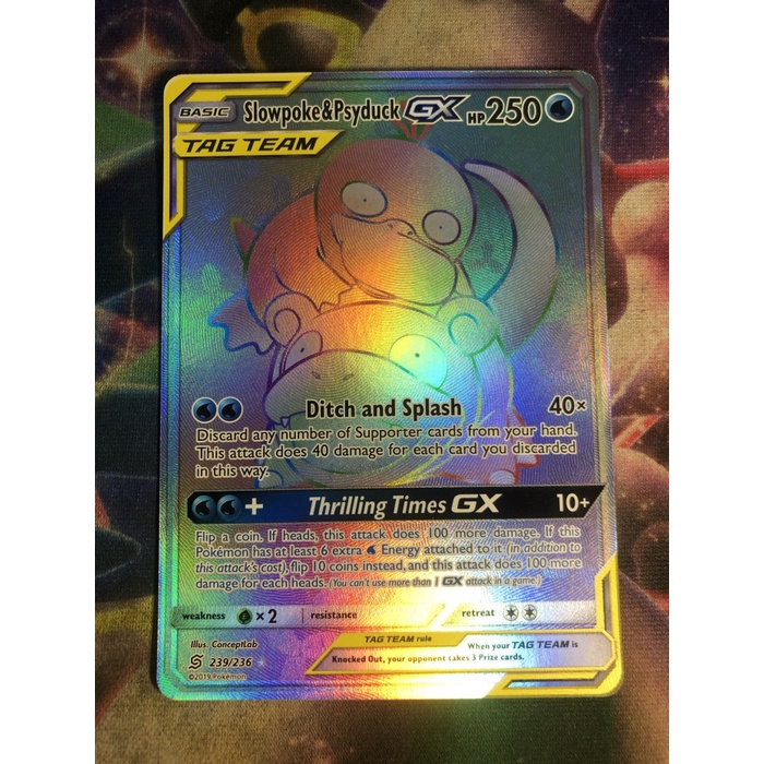 ✅Termurah Slowpoke - Psyduck Gx Secret Rare Pokemon Sm Unified Minds Berkualitas