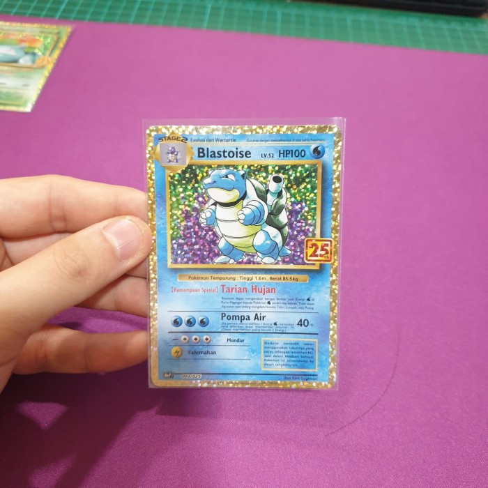 ✅Termurah Kartu Pokemon Indonesia - 25Th Anniversary Collections - Blastoise Limited