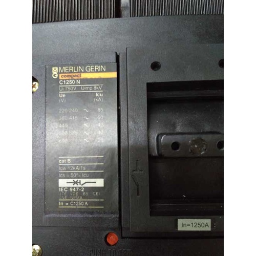 ✨Ori Mccb C1250N 1250A 4P Manual Merlin Gerin Terbatas