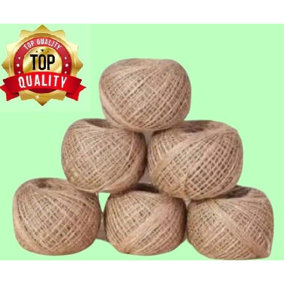 

Produk Unggulan] Tali Rami Tali Goni Hiasan Box Kado Pita Rope Vintage 3 ply 50 Meter