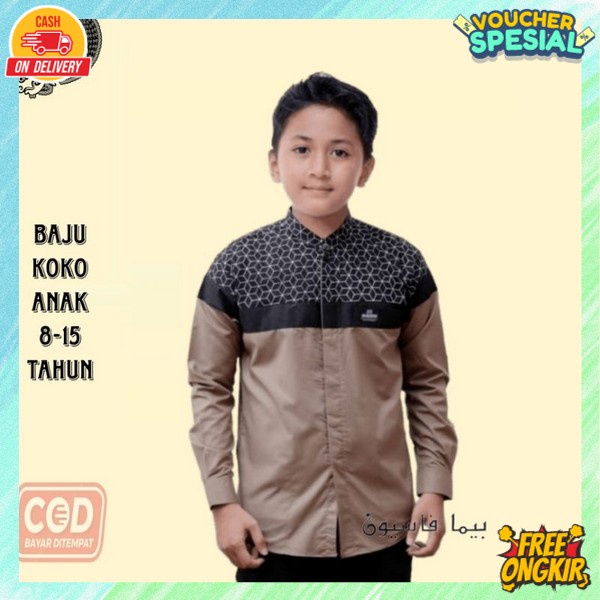 Bju Koko Ansk Remaja Kemeja Muselim Anak2 Atasan Kpko Ank Kekinian Pakean Ansk2 Pergi Mengaji Kemko 