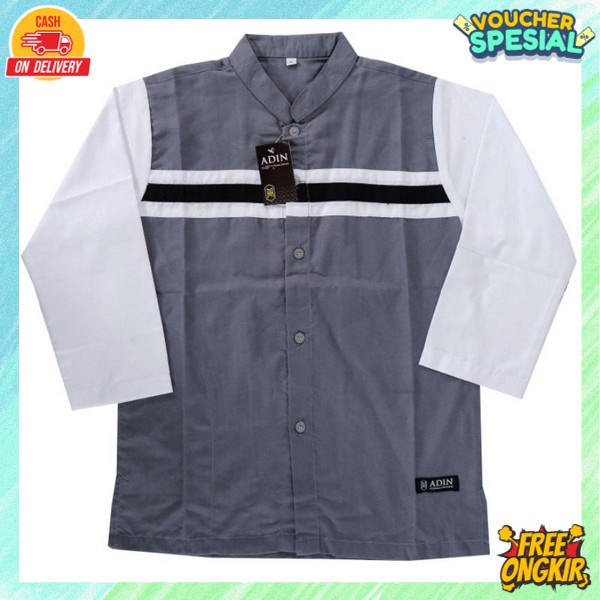 Kenko Kemeja Koko Remaja Tanggung Bajy Ngaji Amak Laki2 Pakean Moslim Ank Baju Koko Anak Kekinian Mu