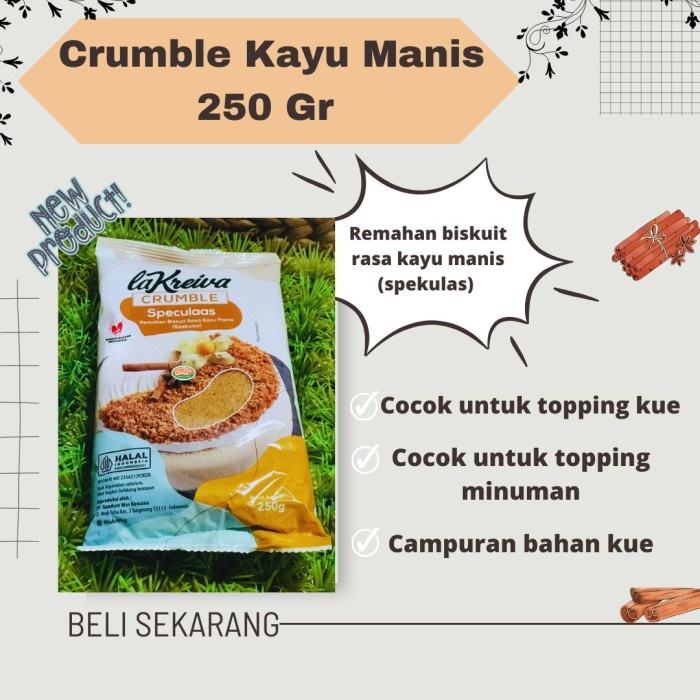 

monggo] CRUMBLE KAYU MANIS 250 GR