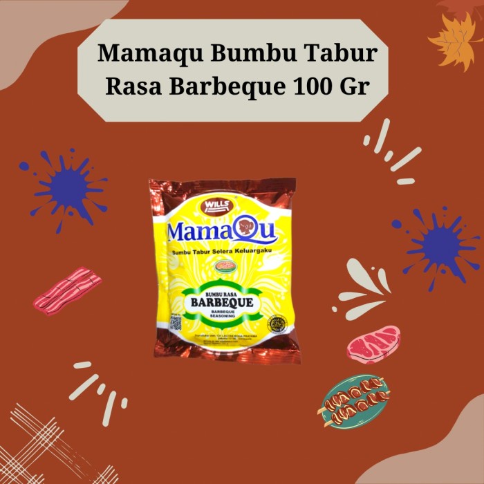 

monggo] MAMAQU BUMBU TABUR RASA BARBEQUE 100 GR