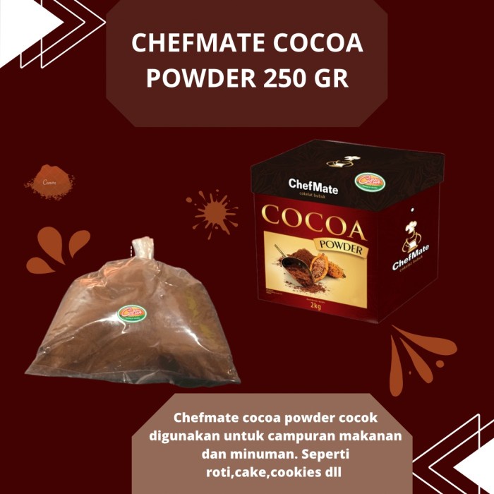 

{{{{{{] CHEFMATE COCOA PWR 250 GR