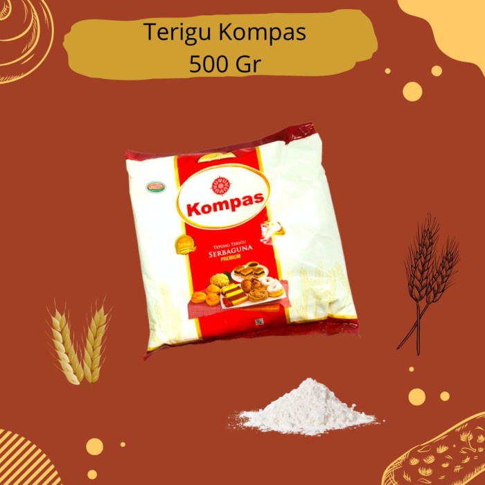 

@=@=@=@=] TEPUNG TERIGU KOMPAS 500 GRAM