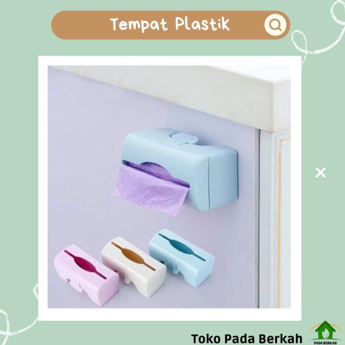 Buruan beli] Dispenser Plastik Sampah Roll Kotak penyimpanan kresek Sampah Tempel