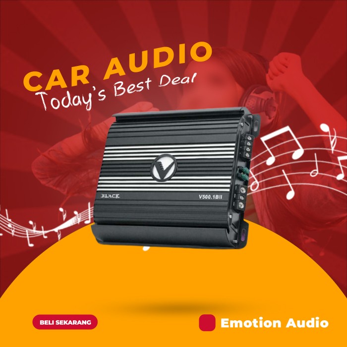 ✅New Ori Power Amplifier Monoblock Venom Black V 500.1Bii - 300 Watt  4 Ohm  Terbatas