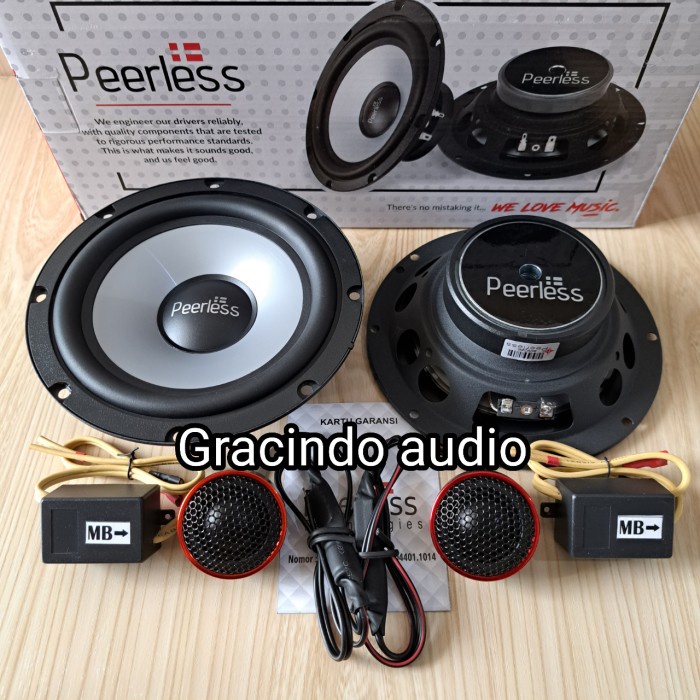 ✅Ori Speaker Split 2Way Peerless Custom Tc5.1 Component Set 6.5Inch Berkualitas