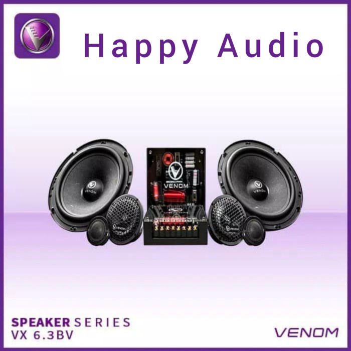 ✅New Ori Speaker Split 3 Way Venom Black Vx 6.3B Venom 3 Way Black Vx6.3B Terbatas