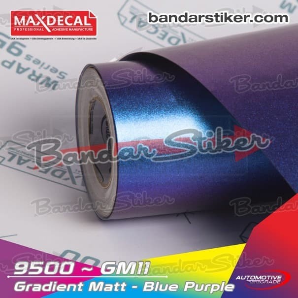 ✅New [Roll] Maxdecal 9500 Gm11 Gradient Matt Blue Purple Bunglon Lembayung Terbatas