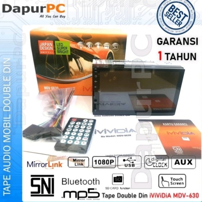 ✅New Ori Doubledin Atau Headunit Mobil Mvidia Mdv 6630C Dsc Berkualitas