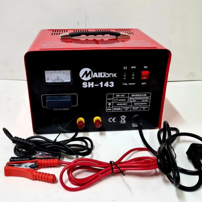 ✅New Charger Aki Mailtank Sh143 Charger Cas Aki 50 Ampere All Accu Terbatas