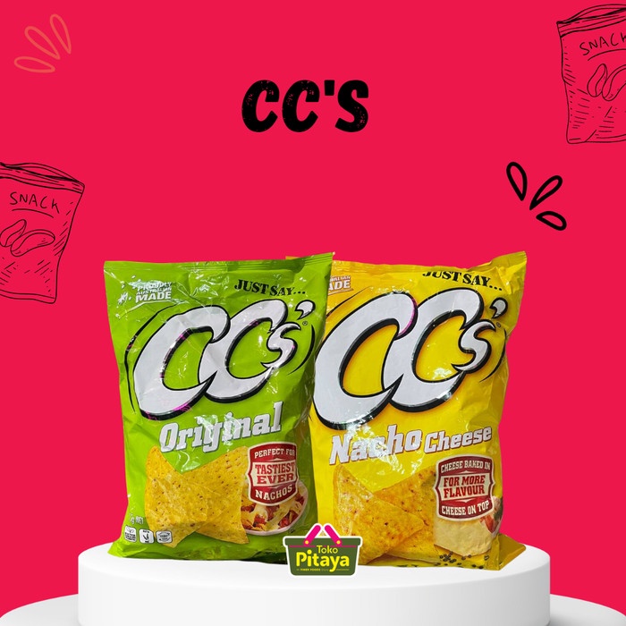 

siap kirim] CC's Corn Chips Nacho Cheese / Original Nachos Australia 175 gr