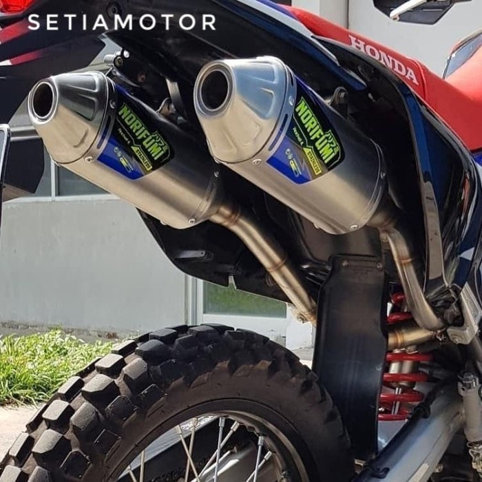 [Original] Knalpot Norifumi Rocket 4 Original Ss - Honda Crf 250 Double Silencer Diskon