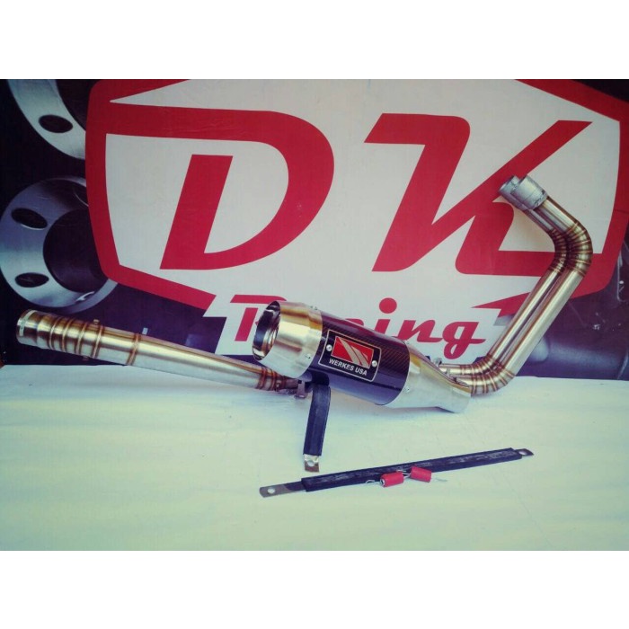 [Original] Knalpot Racing Honda Cbr 250 Rr Werkes Usa Carbon Fullsystem Berkualitas
