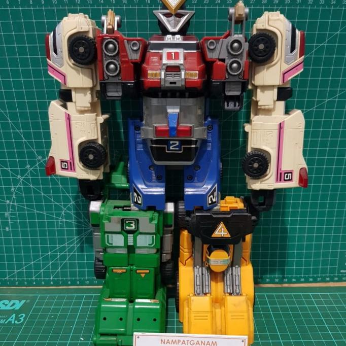 [BDR] ORIGINAL BANDAI POWER RANGERS MEGAZORD VRV ROBO RESCUE CARRANGER TURBO