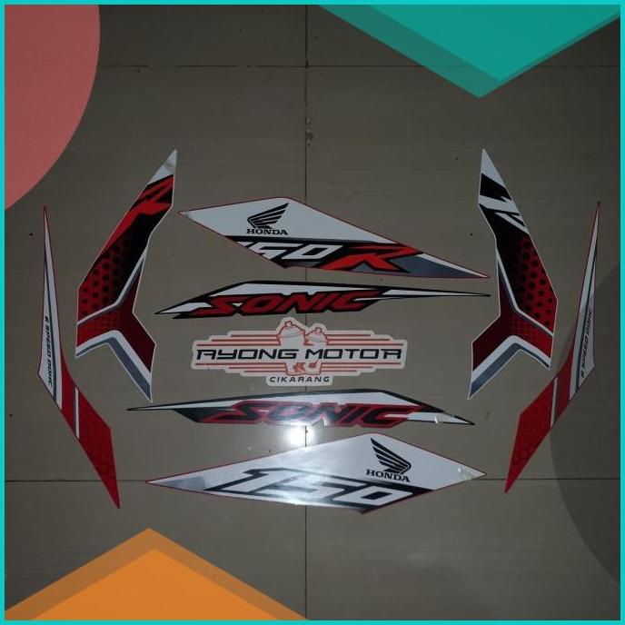 Striping Sonic 150R 2019-2020 Merah Putih Hitam Ori 16novz3 perkakas