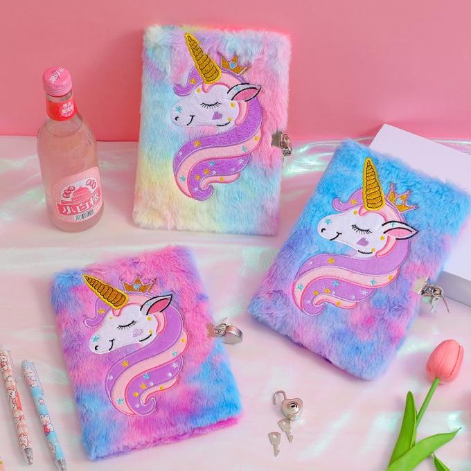 

Buku Diary Gembok Kunci Buku Harian Anak Perempuan unicorn Buku Tulis